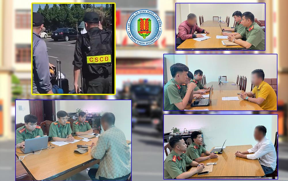 Công an tỉnh Lâm Đồng làm việc với 4 trường hợp liên quan đến vụ việc.