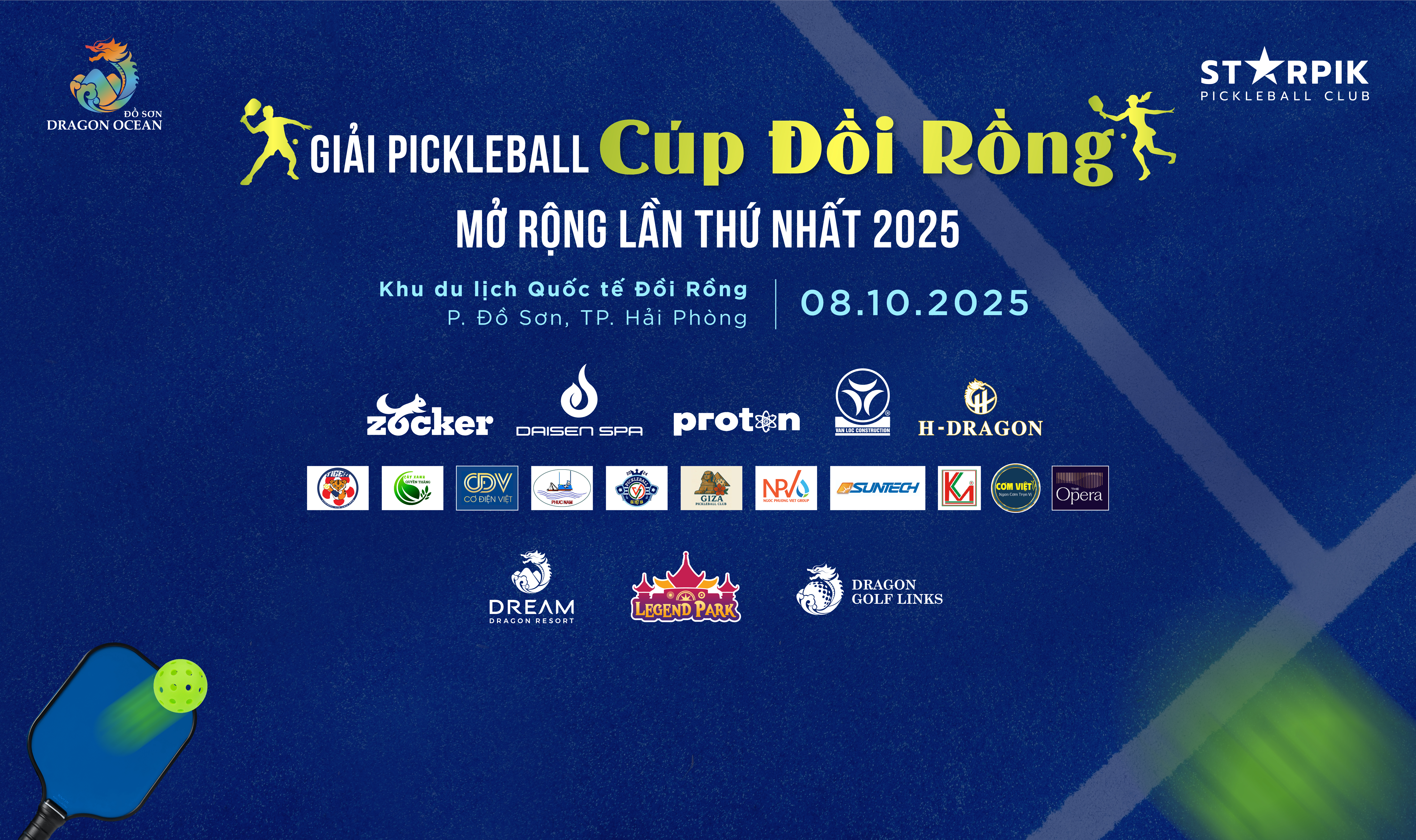 Pickleball Đồi Rồng Mở rộng 2025 – Khi tinh thần thể thao hòa cùng văn hóa an toàn số