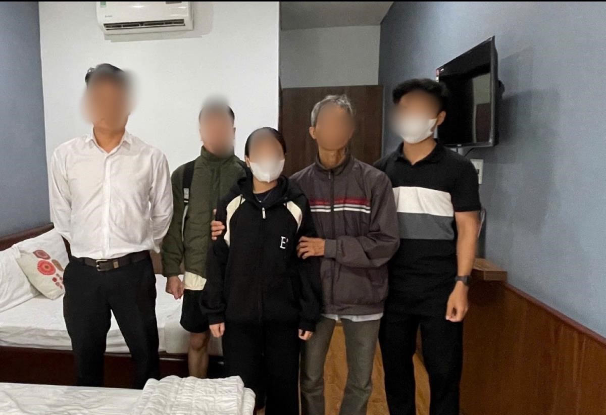 Nữ sinh N. được giải cứu khi bị bắt cóc online