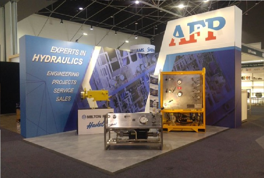 Gian hàng của công tyAussie Fluid Power trong triển lãm AOG_expo
 2018 