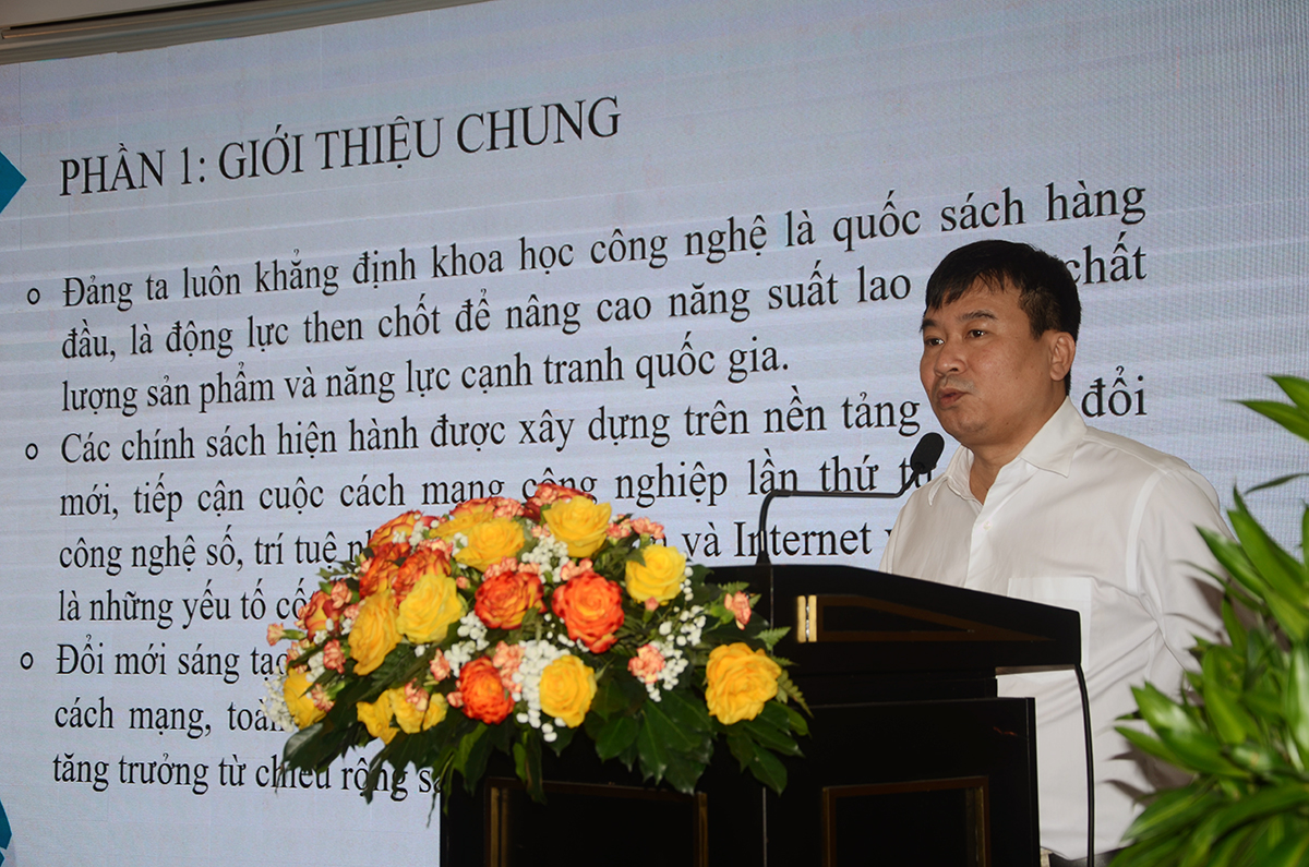 Ông Lê Quang Tự Do - Cục trưởng Cục Phát thanh, Truyền hình và Thông tin điện tử (Bộ VHTTDL), phát biểu khai mạc hội thảo.