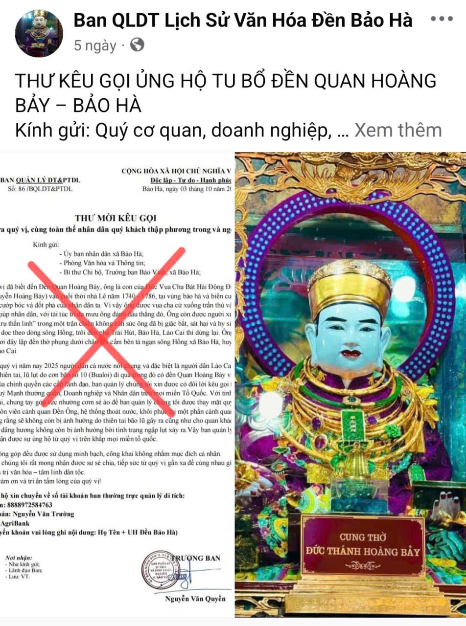 Các văn bản giả mạo kêu gọi ủng hộ tiền 