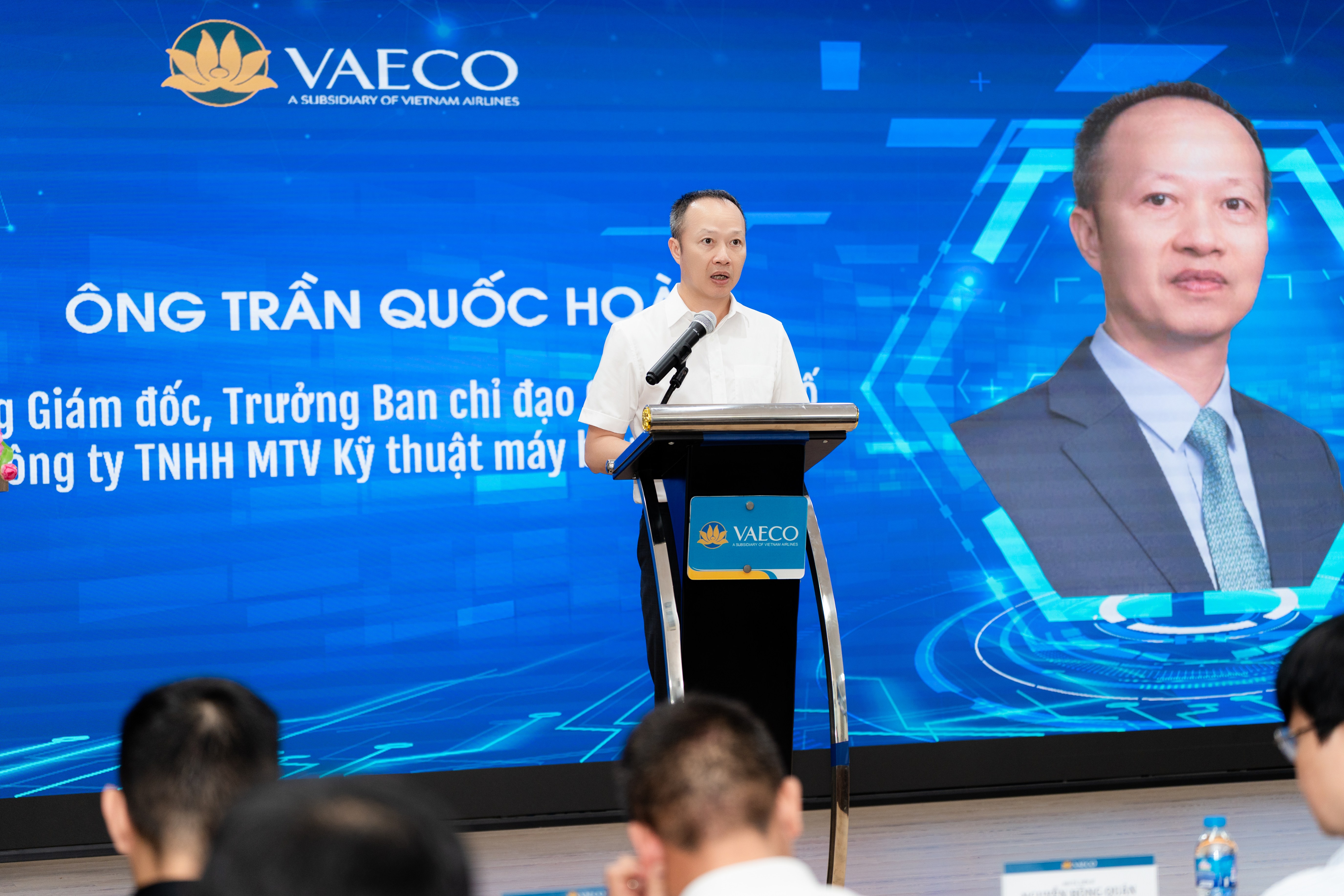 Ông Trần Quốc Hoài, Tổng giám đốc VAECO phát biểu khai mạc Workshop