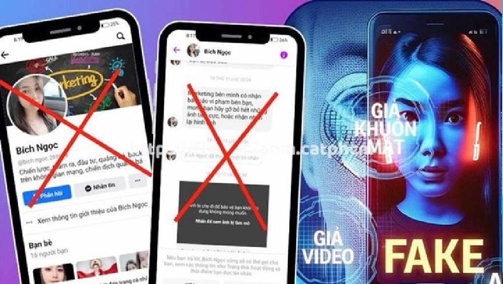 Cảnh báo thủ đoạn sử dụng AI, Deepfake ghép ảnh đe dọa tống tiền người nổi tiếng, doanh nhân. Ảnh: Công an TPHCM