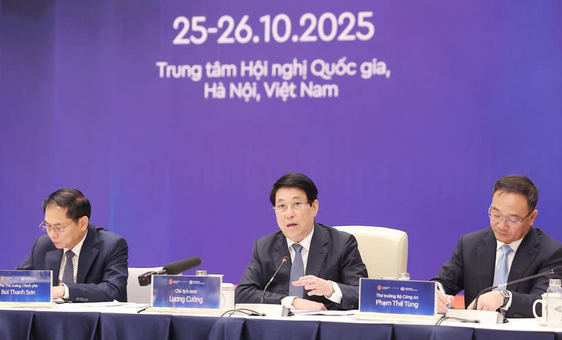 Chủ tịch nước Lương Cường kiểm tra tổng duyệt Lễ mở ký Công ước Liên hợp quốc về chống tội phạm mạng