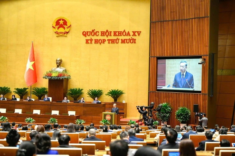 Tổng Bí thư Tô Lâm gợi mở một số nhóm nội dung để các đại biểu Quốc hội cùng trao đổi