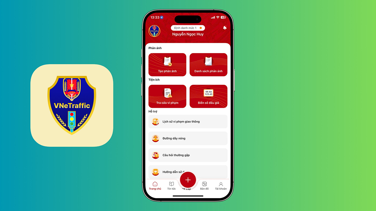 VNeTraffic - Ứng dụng giao thông số giúp thay thế giấy phép lái xe và nộp phạt trực tuyến