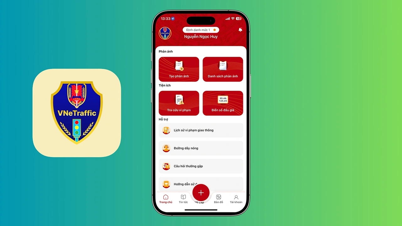 VNeTraffic hỗ trợ xuất trình GPLX, nộp phạt, đăng ký xe trực tuyến. Ảnh minh hoạ.