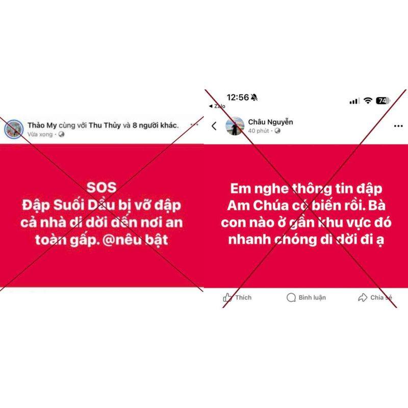 Thông tin về “vỡ đập” lan truyền trên mạng xã hội đã được cơ quan chức năng khẳng định là sai sự thật.