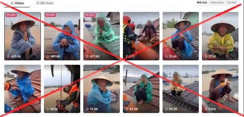 Cảnh báo tình trạng sử dụng AI cắt ghép hình ảnh về lũ lụt để gây hoang mang