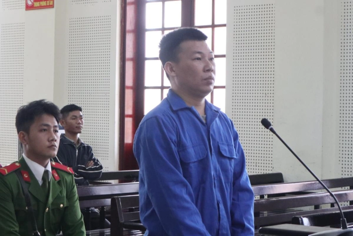 Bị cáo Đặng Văn Toản tại tòa.