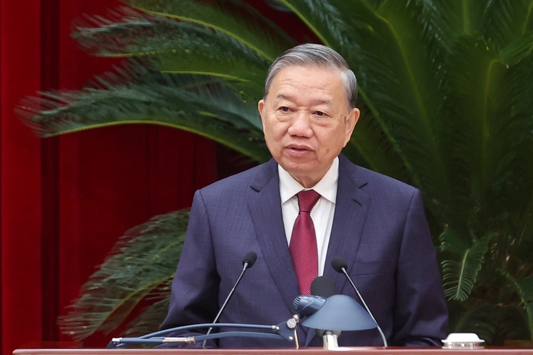 Tổng Bí thư Tô Lâm phát biểu bế mạc Hội nghị lần thứ 14 Ban Chấp hành Trung ương Đảng khóa XIII.