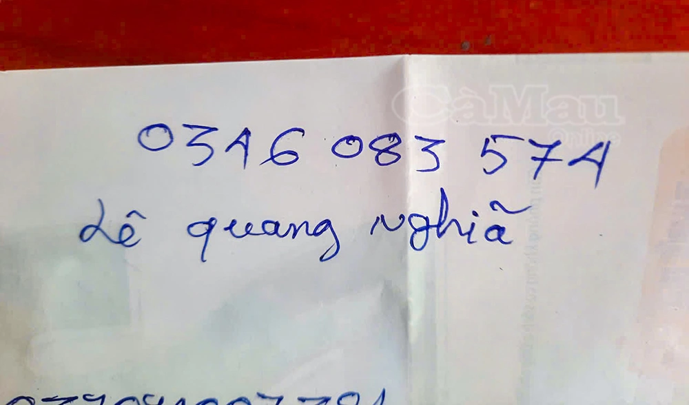 Đối tượng lừa đảo cho cả số điện thoại để tạo lòng tin. Ảnh Báo Cà Mau