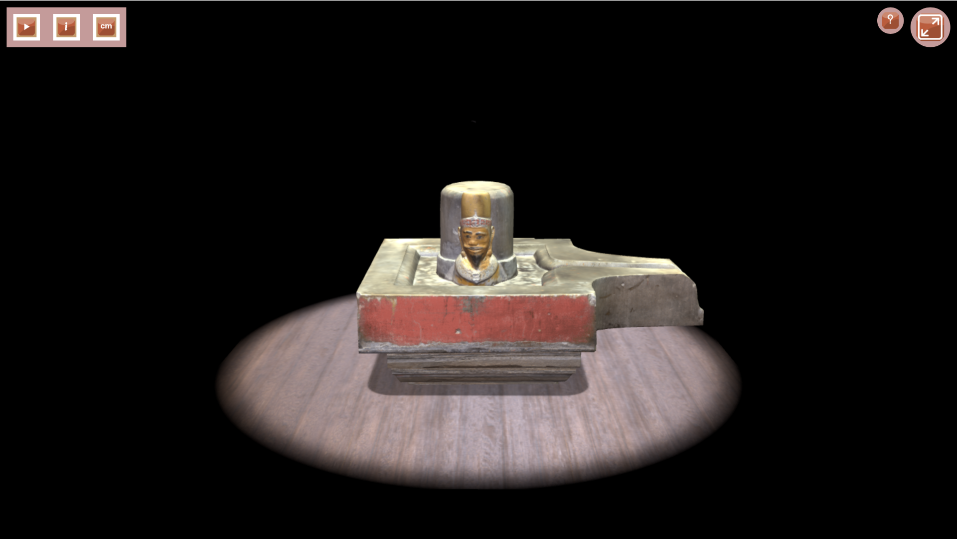 Phiên bản số hóa 3D tượng thờ Vua Pô Klong Garai (thế kỷ XVI-XVII).