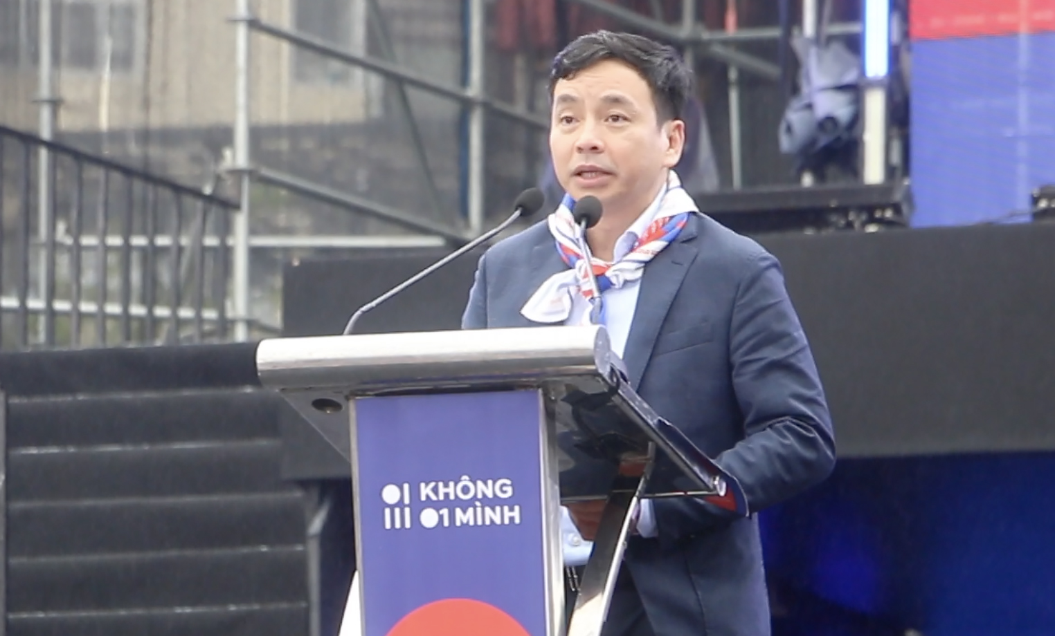 Thiếu tướng Lê Xuân Minh phát biểu tại sự kiện