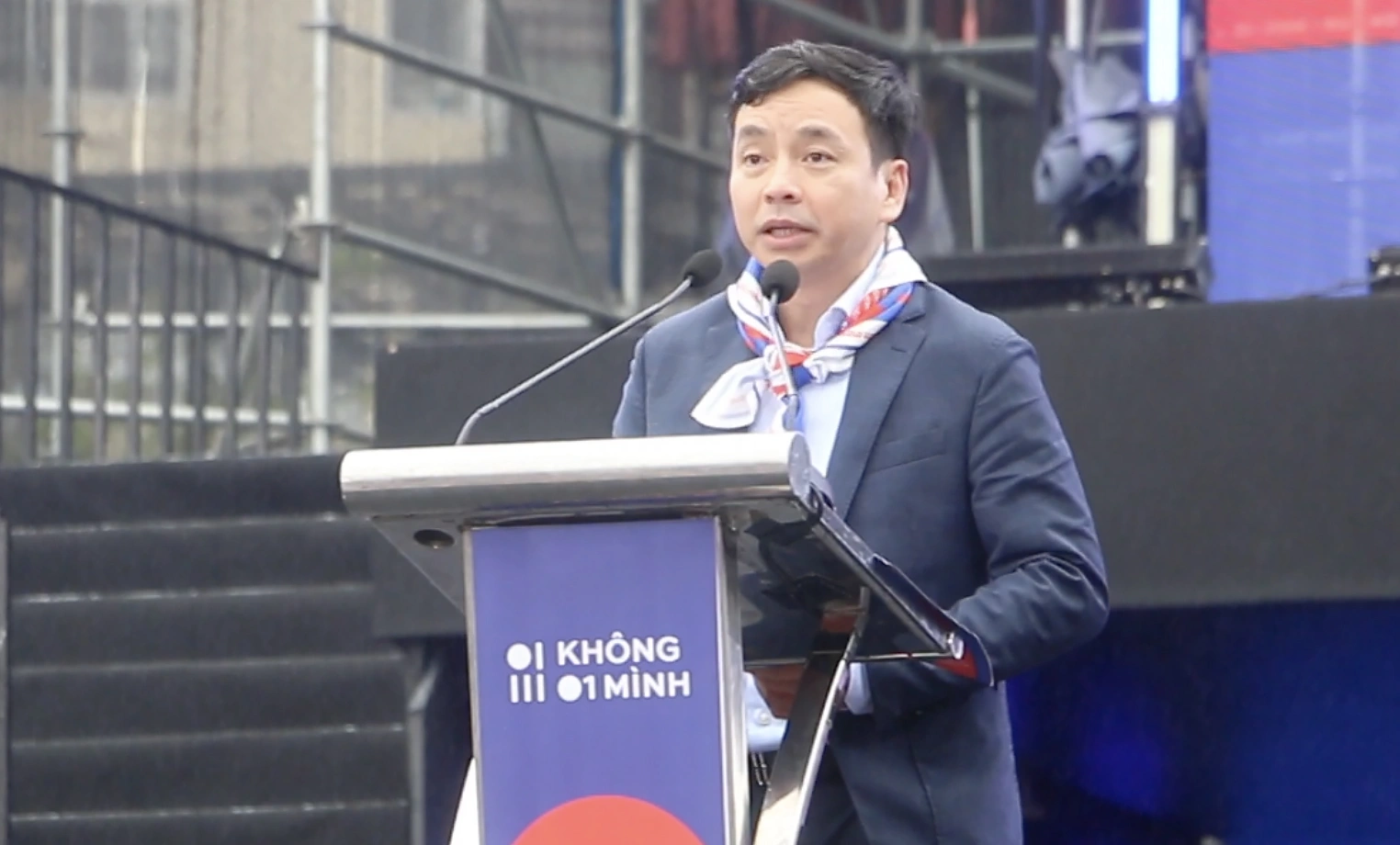 Thiếu tướng Lê Xuân Minh phát biểu tại sự kiện