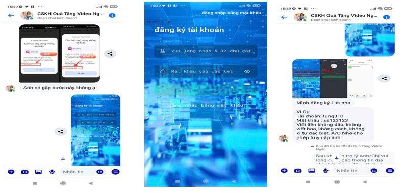 Hướng dẫn tải ứng dụng ShortGo khi gặp sự cố và đăng ký tài khoản. Ảnh Công an Cao Bằng.