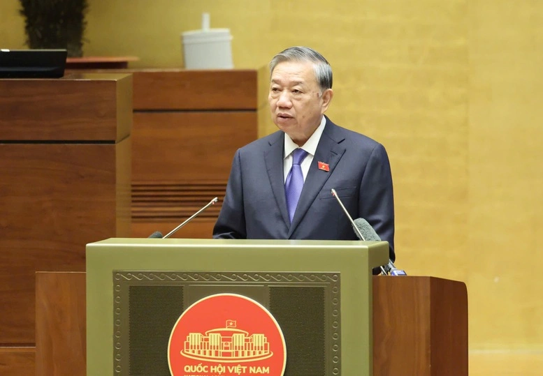 Tổng Bí thư Tô Lâm phát biểu chỉ đạo tại Hội nghị toàn quốc triển khai công tác bầu cử Quốc hội khóa XVI.