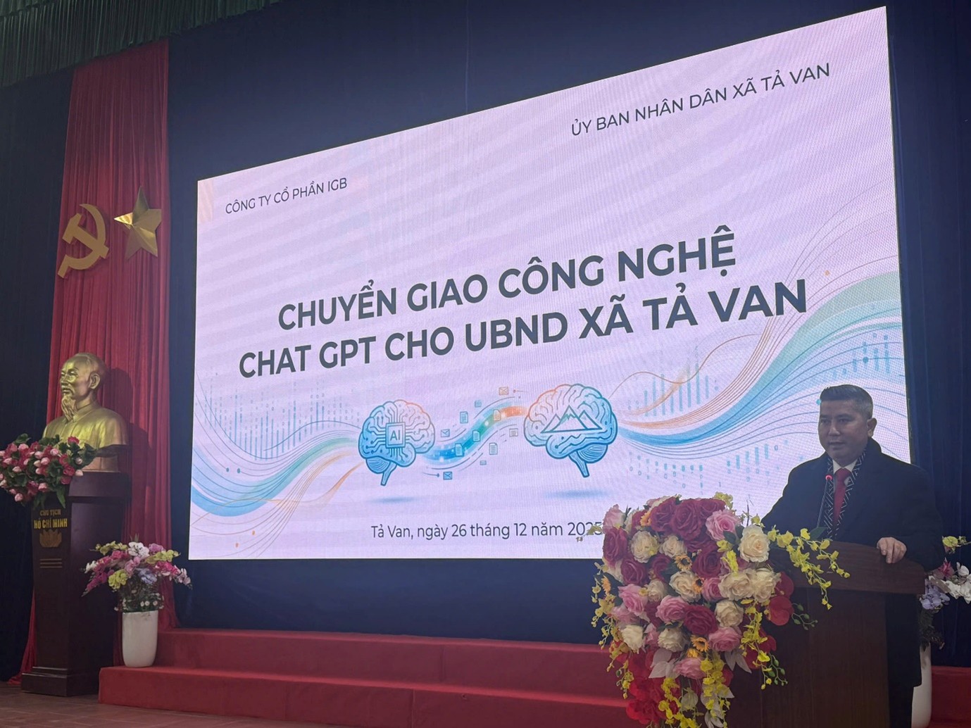 Ông Vũ Xuân Nguyên – Chủ tịch IGB GROUP phát biểu tại hội nghị