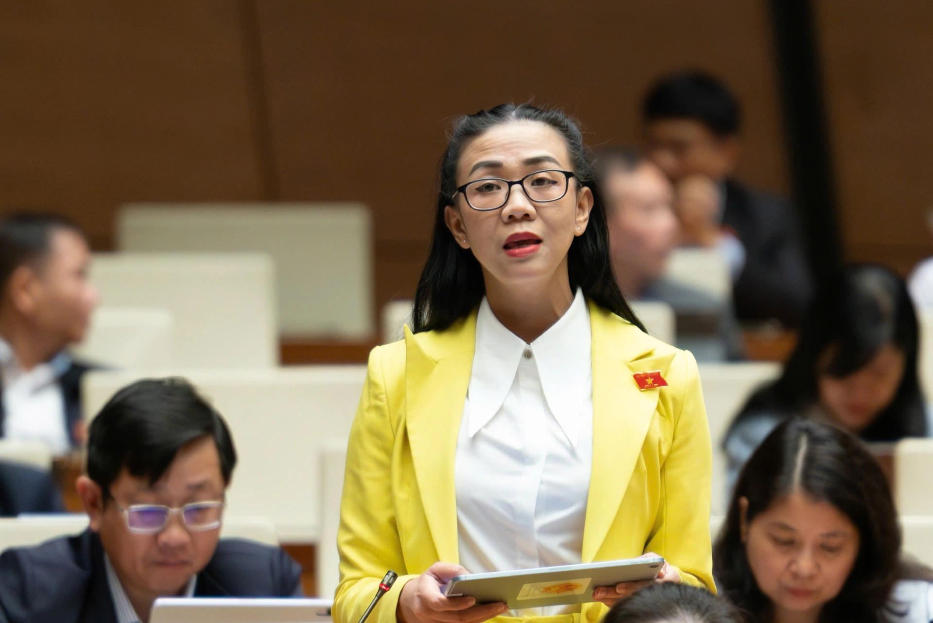 Đại biểu Trịnh Thị Tú Anh - đoàn Lâm Đồng.