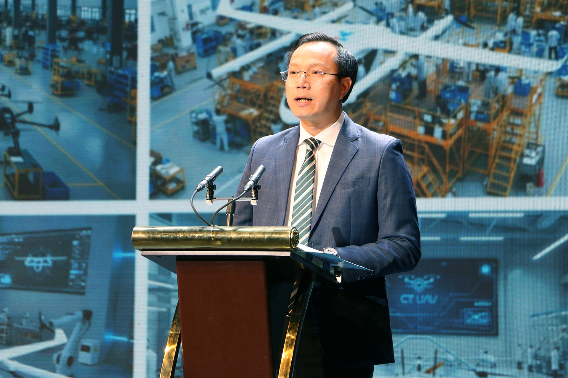 Ông Đoàn Trung Kiên - Phó Chủ tịch UBND tỉnh Tây Ninh chia sẻ về tiềm năng của tỉnh và dự án khu liên hợp UAV