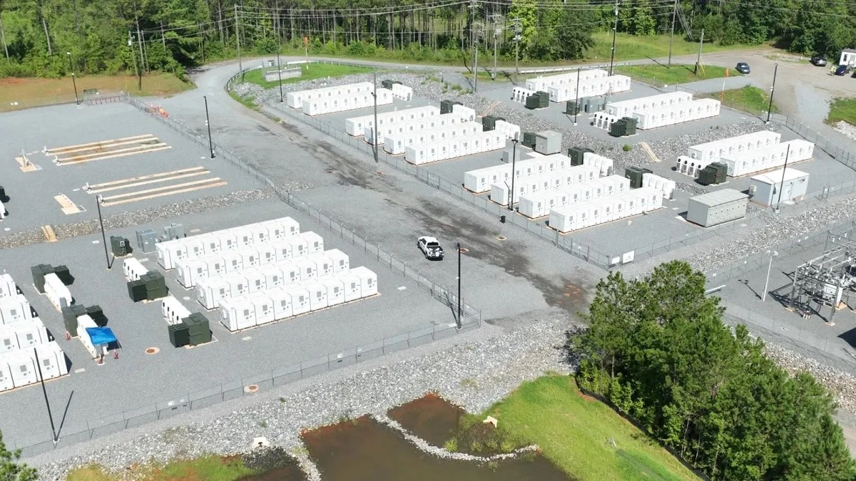 Hệ thống pin lưu trữ năng lượng sạch của công ty Mossy Branch công suất 65 MW. Ảnh Georgia Power