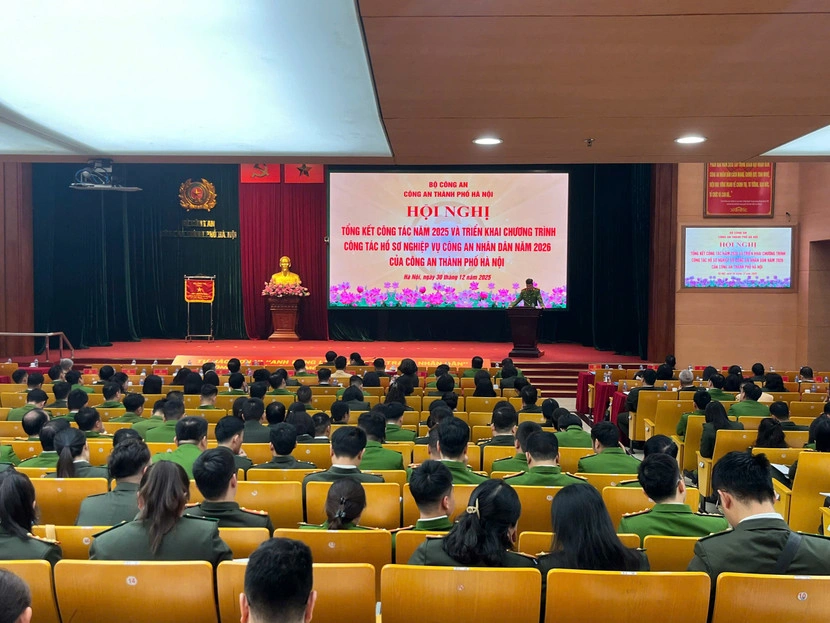 Quang cảnh hội nghị tổng kết công tác năm 2025 và triển khai chương trình công tác hồ sơ nghiệp vụ năm 2026.