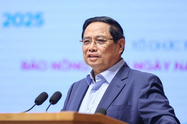 Thủ tướng Phạm Minh Chính phát biểu khai mạc, nhấn mạnh vai trò của khoa học công nghệ và chuyển đổi số trong nông nghiệp.