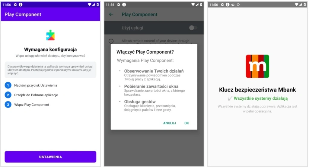 Ứng dụng tiện ích mBank giả mạo chứa mã độc. Ảnh Cyber Press