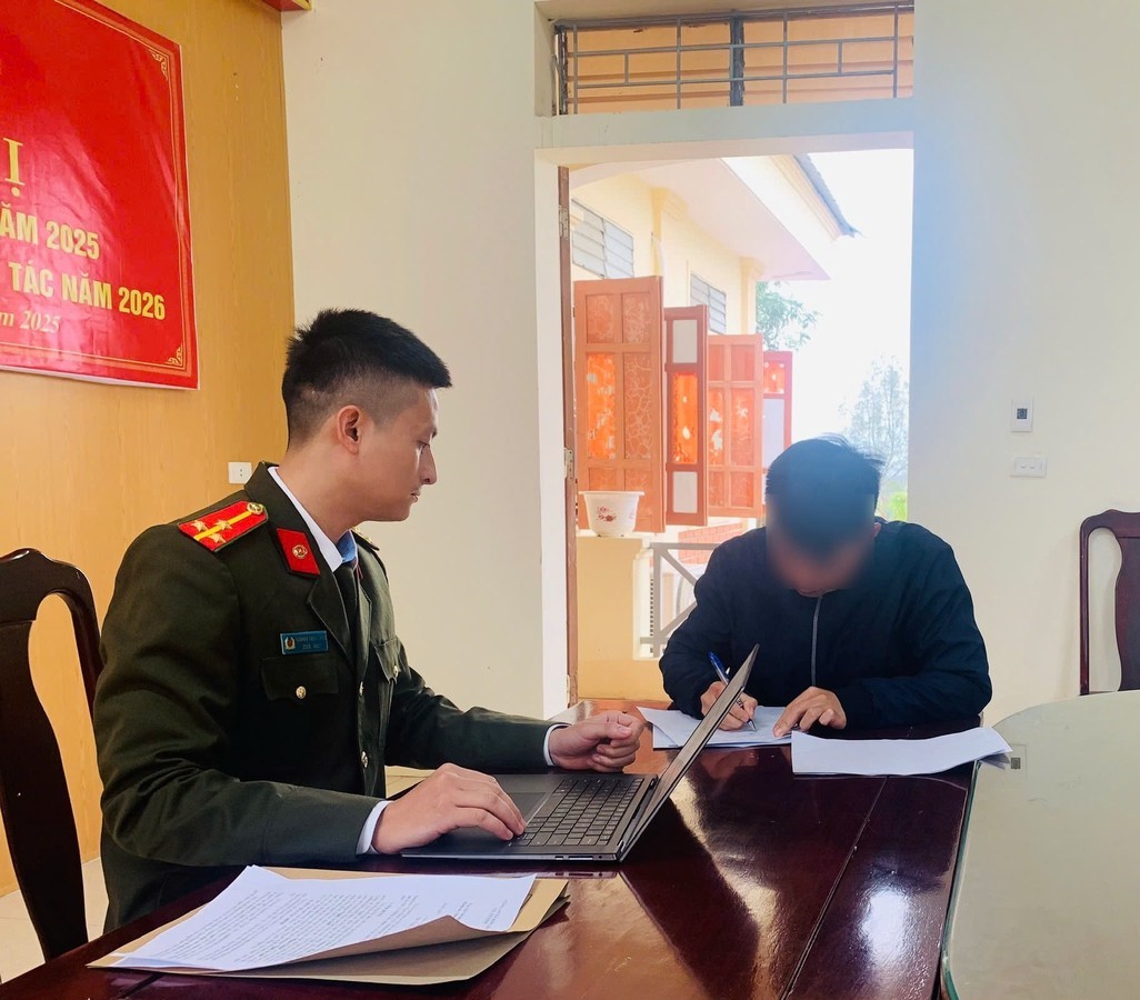 Cơ quan Công an làm việc với P.V.C.