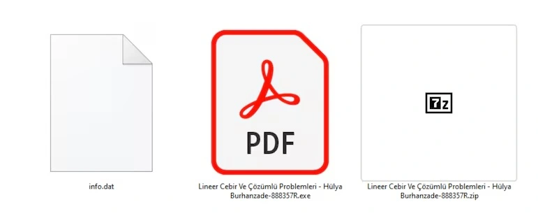 Tệp tin có chứa mã độc giả mạo file PDF. Ảnh Kaspersky
