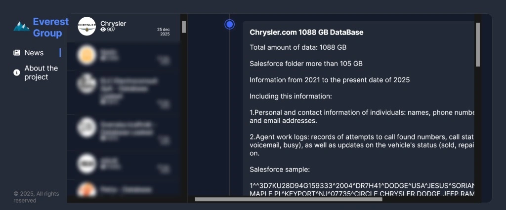 Tuyên bố của nhóm ransomware Everest. Ảnh Hack Read